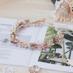 Baby Breath Crown, Dried Crown, Bride Crown, Wedding Crown, Daily Crown, Party Crown, Birthday Crown. (Option: Adult)
