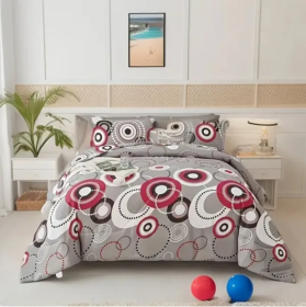 Oriental Beauty Quilt 3-piece Set Queen (Option: Queen)