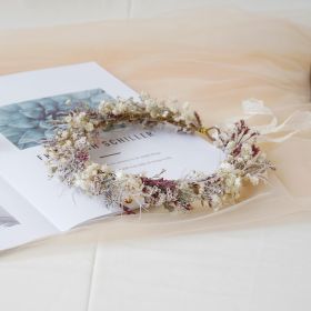 Gypsophila Crown, Dried Flower Crown, Bridal Wedding, Daily Party, Birthday Suitable Crown (Option: Child)