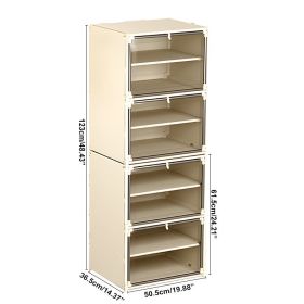 Space-saving Stackable Shoe Racks (Option: EightLayersInARow withCover)