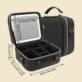 Makeup Case With Light Black (Color: Black)